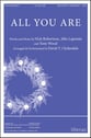 All You Are SATB choral sheet music cover